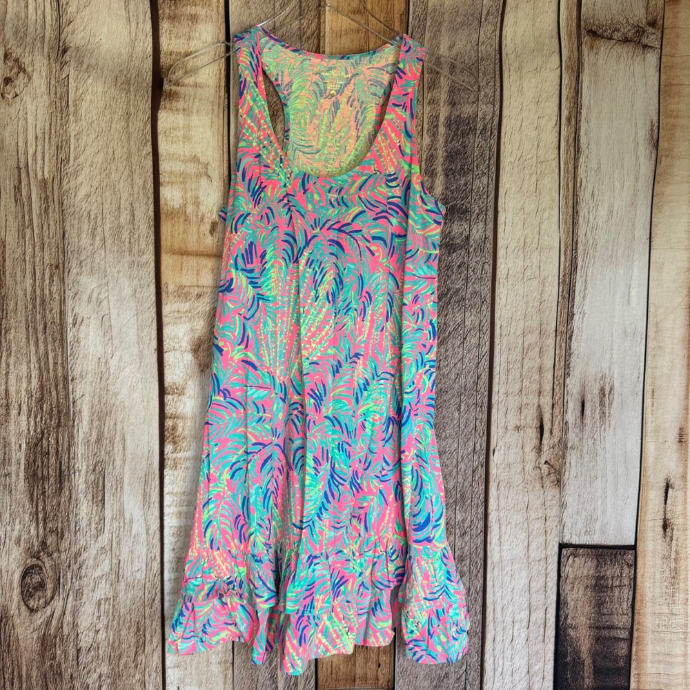 Lilly Pulitzer Evangelia Coco Breeze Dress Tropical Coastal Preppy Coastal Small